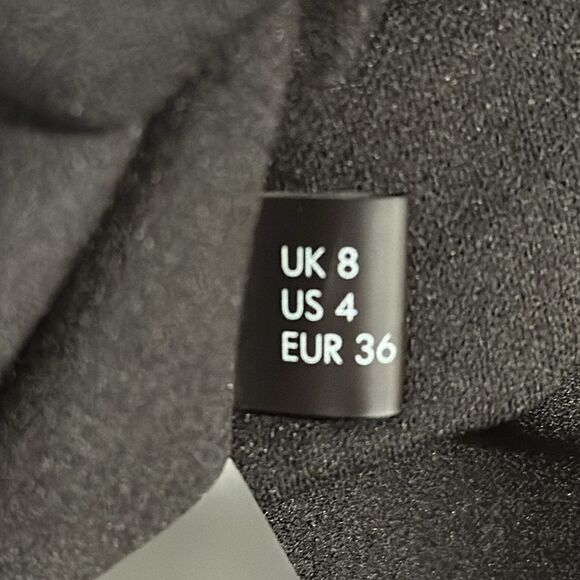 New Solace London Iona Black One Sleeve Mini Dress Size 4 - Picture 15 of 16